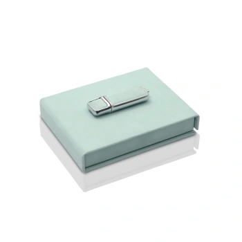 Zestaw welur miętowy pendrive w pudełku (8GB 3.0)